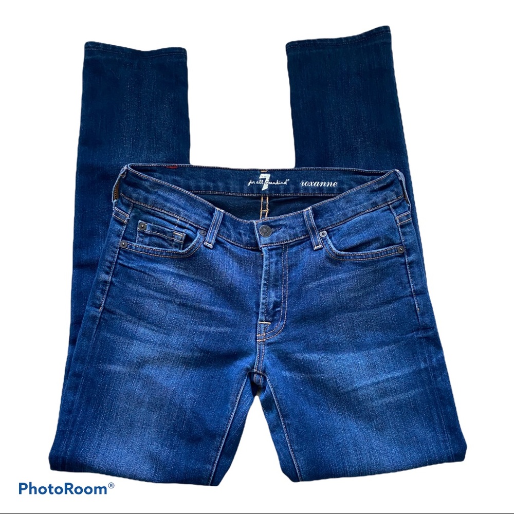 7 For All Mankind Boot Cut MidRise Blue Jeans